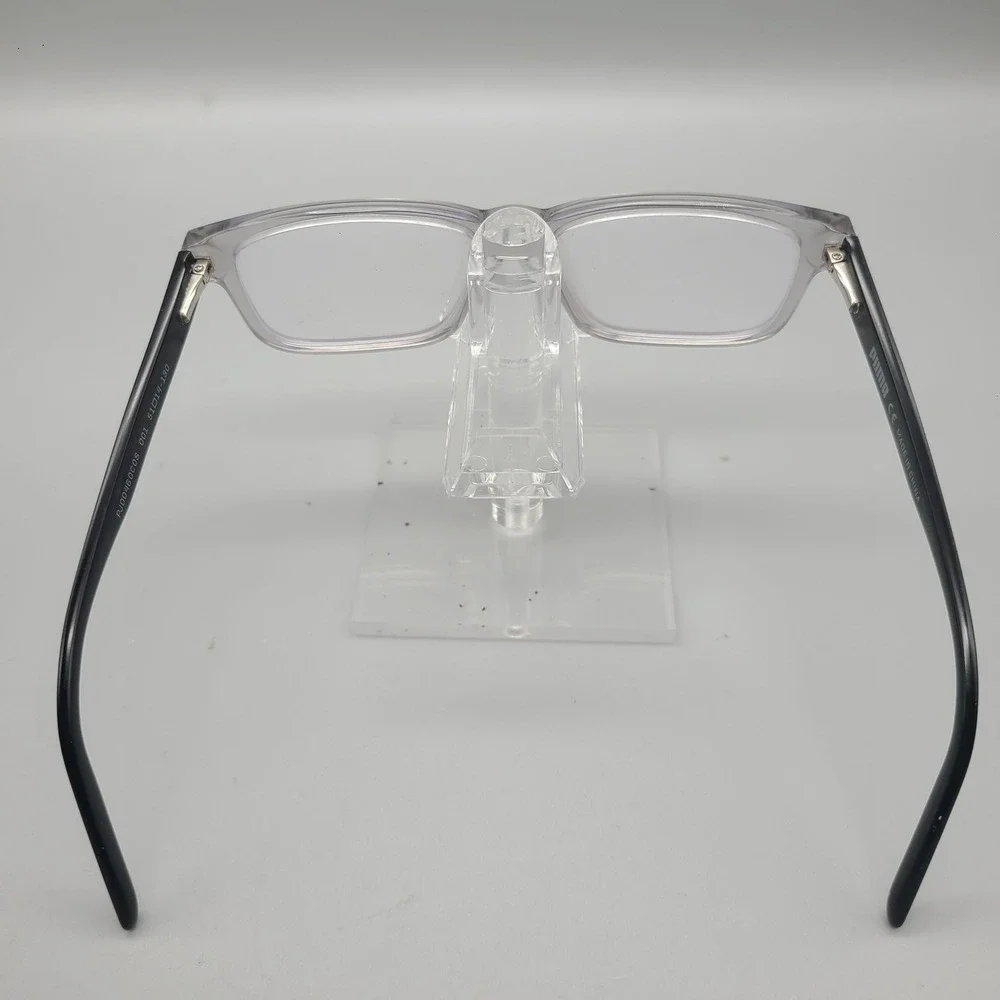 Puma Kids Clear Grey Black Rectangular Eyeglasses Frames PJ0046O 001 51-14-130